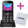 mobilný telefón myPhone Halo C 32 MB / 32 MB 2G čierny (myPhone Halo C telefón pre seniorov, VEĽKÉ KĽÚČE + handrička)