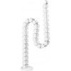 Powerton organizér káblov, husí krk, 1.3mm, pre výškovo nastaviteľné stoly, biely WPECM1W