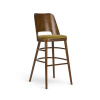 PAGED Shell H-0043 Seat Uph Back Wood Farba dreva: buk morený, Čalúnenie: látka kat. 3