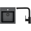 Set Alveus (dřez Atrox 20 Black Edition Black 91 + baterie Zeos-P Černá matná) SETA23215