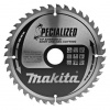 MAKITA B-09494 Kotúč pílový D 185 x 30 mm na drevo, drevo s klincami (40 TCT zubov) 2.0 mm rez