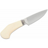 Vega LionSteel WL1 MW Willy nôž do prírody 6,5 cm, biela, Micarta, kožené puzdro