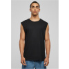 Black Sleeveless T-shirt with Open Edge čierna L Urban Classics 4053838165164