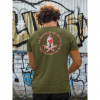 GG-God.sk Tričko Spartan Pánske Farba: Zelená (Khaki), Veľkosť: M, Grafika: Vzadu (Back)