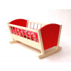 Drevená Kolíska pre bábiky farebná Česká dřevěná hračka