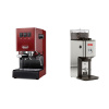 Gaggia New Classic EVO, red + Lelit William PL72-P