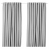 Závesy do detskej izby - IKEA VILBORG Zatemňovacie závesy sivé 145x300cm (Závesy do detskej izby - IKEA VILBORG Zatemňovacie závesy sivé 145x300cm)