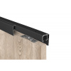SISCO SISTEM SC - POSUVNÝ SYSTÉM 100 SILENT 80 KG s obojstranným krytom na profil Prevedenie: SC – posuvný systém 100 SILENT pre jednokrídlové dvere 1D 1500/80 s obojstranným krytom CIM - čierna matná