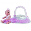 Realistické miminko - holčička - Venuška s třpytivým košíčkem od španělské firmy Marina & Pau (Mini Golosinas Tutu - 21 cm - balené v sáčku)