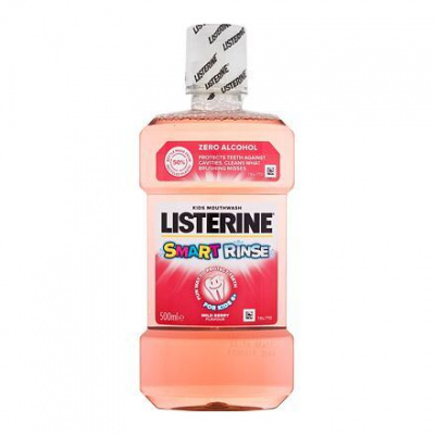 Listerine Smart Rinse Mild Berry ústní voda pro svěží dech 500 ml