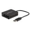 StarTech.com USB to Fiber Optic Converter, 100Mbps, USB 2.0 to Fiber Network Adapter, 100BASE-FX SC Female Duplex Multimode Fiber/MMF Compatible, 2Km, Compact USB to Fiber LAN Adapter - USB to LAN Ada