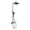 Ravak TD F 091.20 Sprchový stĺp s termostat. bat. a setom, black X070160