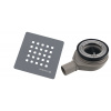 Polysan Polysan, TRENECA vaničkový sifón, priemer 90mm, DN40, krytka šedá mat, 84999.31