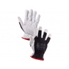 CXS Kombinované rukavice TECHNIK PLUS, černo-bílé Velikost: 10