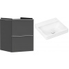 Súprava skrinka Hansgrohe Xelu Q 54020000, umývadlo Hansgrohe Xelu Q 61013450