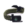 Paracord náramok Survival M5 Farba: zelená
