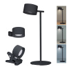 Solight LED nabíjacia lampička 3v1, 280lm, zmena CCT, stmievanie, čierna WO68-B