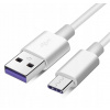 Kábel Lewer USB - USB typ C 1 m biely