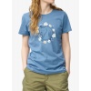 Bavlnené tričko dámske Fjallraven Fjallblomster Fox T-shirt - dawn blue