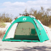 vidaXL Plážový stan pre 2 osoby morský zelený rýchloupínací vodoodolný