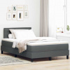 zahrada-XL Posteľ boxspring s matracom Tmavo šedá 120 x 190 cm látka 3338595
