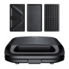 Sendvičovač Niceboy ION Snacker S3 Stainless Steel black čierny
