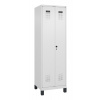 Skriňa na upratovacie prostriedky C+P Cabo-Plus, 600 x 500 x 1950 mm, biela, nožičky