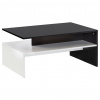 MID.YOU KONFERENČNÝ STOLÍK, čierna, biela, kompozitné drevo, 90/60/43 cm - Stolíky do obývačky - 000850016001
