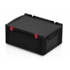 ESD euro prepravka s vekom so závesmi 40x30x18,5(v) cm