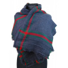 NEW BERRY dámsky pletený šál / pléd BC717 modrý
