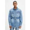 Rifľová košeľa Karl Lagerfeld Jeans modrá farba, regular, s klasickým golierom, A4W11003 S