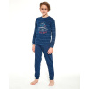 Chlapčenské pyžamo s patentom Off Road 146-152 Modrá