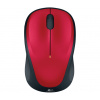 Logitech Myš M235, 1000DPI, 2.4 [GHz], optická, 3tl., 1 koliesko, bezdrôtová, červená, 1 ks AA, k n 910-002496