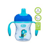 CHICCO Hrnček Training s držadlami 200 ml modrý 6m+ 13x13x8 modrá