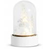 Dekorácia MagicHome Vianoce Woodeco, Santa v skle, 1xLED, 5x10 cm
