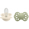 BIBS Infinity silikonové symetrické dudlíky 6-36m Ivory/Sage 2ks (275102)