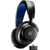 Steelseries Arctis Nova 7P Gaming náhlavná súprava cez ucho Bluetooth, bezdrôtové stereo čierna, modrá Redukcia šumu mikrofónu Headset, regulácia hlasitosti,; 61559