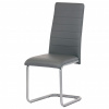 Autronic Židle jídelní, šedá koženka, kov šedá DCL-402 GREY
