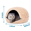 Domček pre mačku Nobleza Oval Brown 50x26x45cm