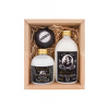 Bohemia Gifts Gentleman sprchový gél 300 ml + pena do kúpeľa 500 ml + penivý bomba do kúpeľa 100 g darčeková sada