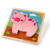Bigjigs Toys vkladacie puzzle Prasiatko