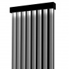 Lamelový panel - garniža s LED osvetlením - 48,4 cm - Šedá Odtieň dosky: K351RT