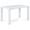 Autronic jedálenský stôl 120x80x76cm, vysoký lesk biely AT-3006 WT