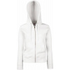 F.O.L. | Premium Lady-Fit Hooded Jacket, Dámska mikina s kapucňou, biela, XXL