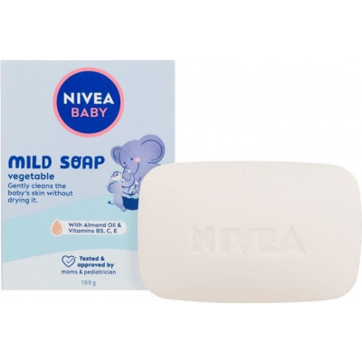 Nivea Baby Mild tuhé krémové mydlo 100g 80575