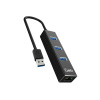 USB rozbočovač GETI GUH3AE 3x USB-A 3.0 + 1x Ethernet
