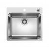 Blanco Supra 500 - Drez, 54x50 cm, s excentrickým ovládaním, kefovaná nerezová 526355