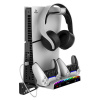 iPega P5S011 Stojan na stenu pre PS5/PS5 Slim/PS5 Pro s Dual Charger Dock pre PS5 Ovladač