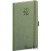 NOTIQUE Vreckový diár Diamante 2026 (olivový) - Notique