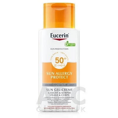 Eucerin SUN ALLERGY PROTECT SPF 50+ Gél-krém ochranný krémový gél na opaľovanie pri alergii na slnko (inov.23) 1x150 ml, 4005808581184